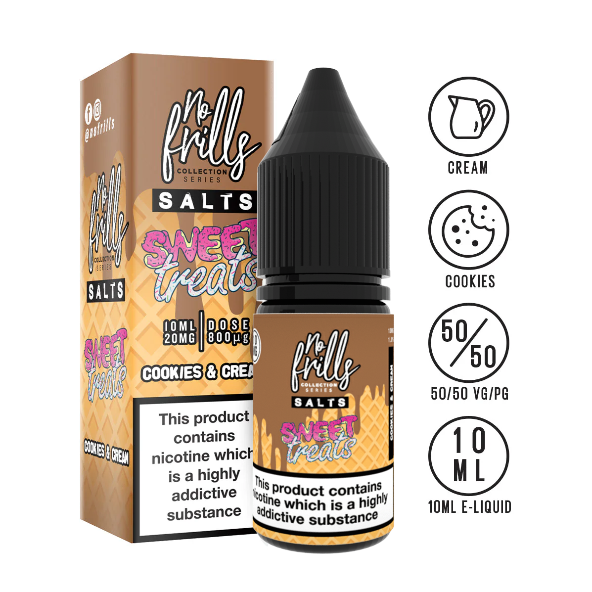 No Frills - Sweet Treats - Nic Salts - 10ml