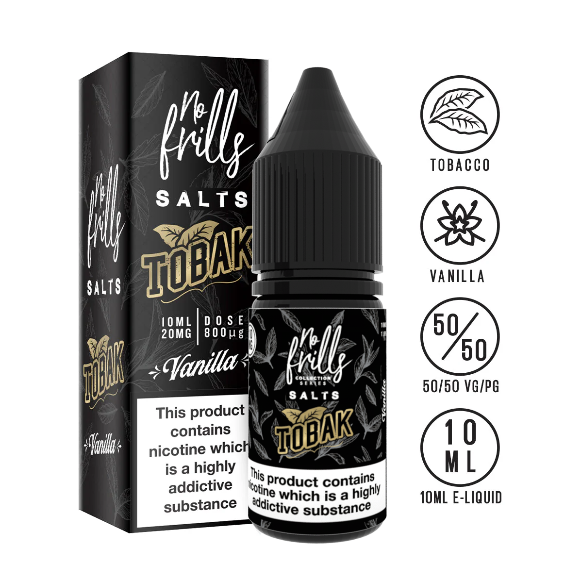 No Frills - Tobak - Nic Salts - 10ml