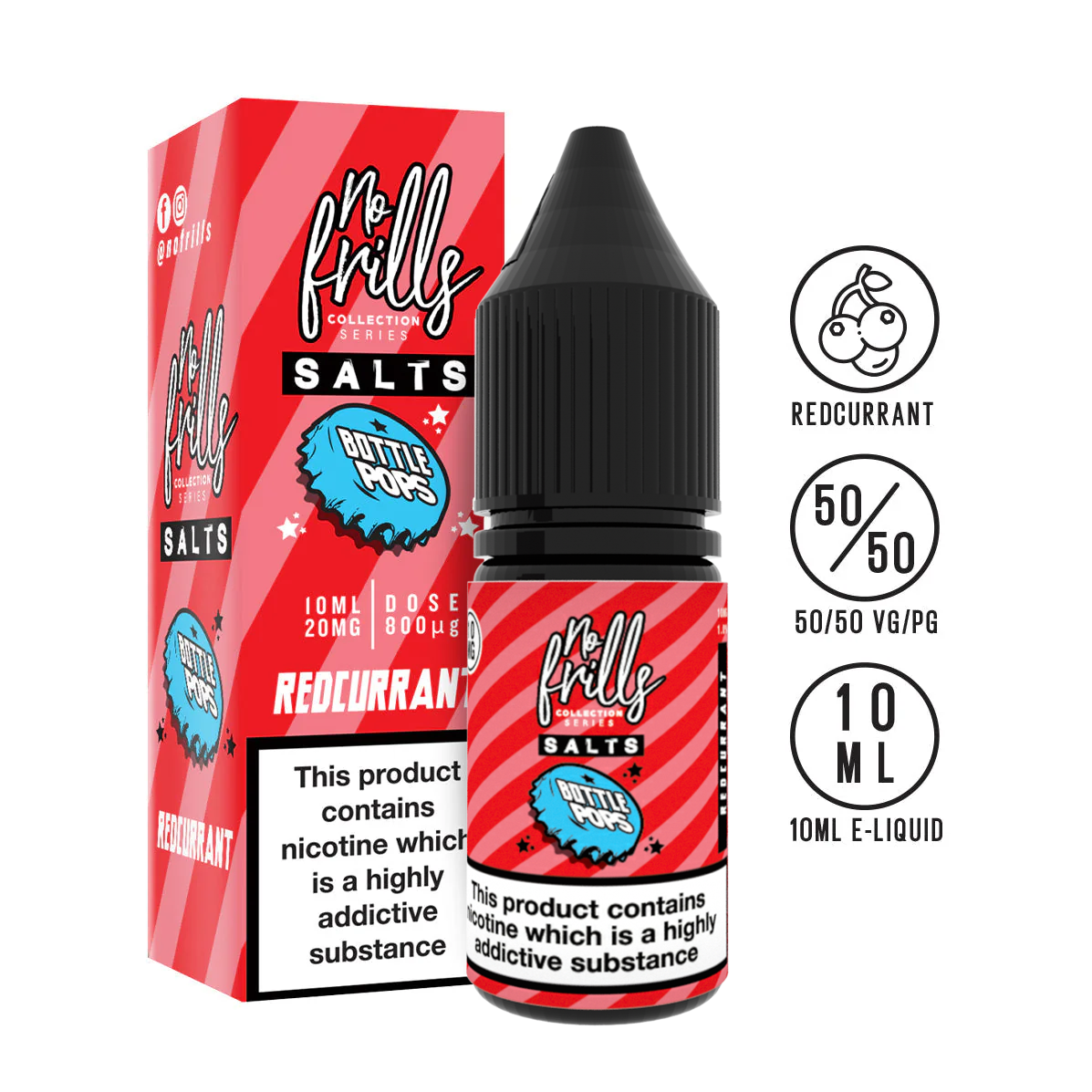 No Frills - Bottle Pops - Nic Salts - 10ml
