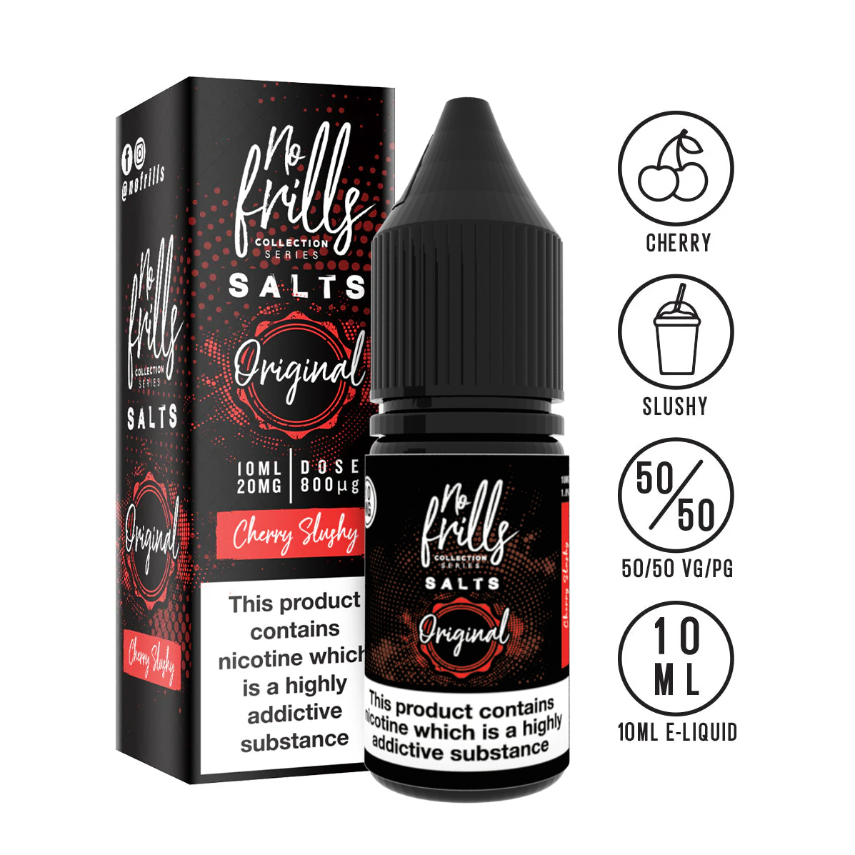 No Frills Original Range - Nic Salts - 10ml