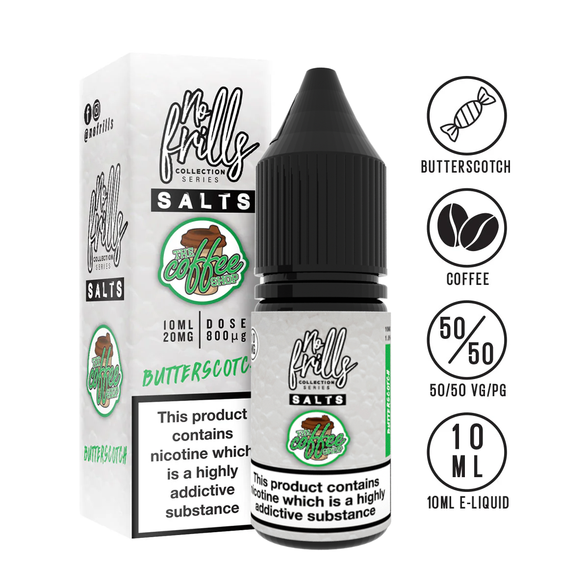 No Frills - The Coffee Shop - Nic Salts - 10ml