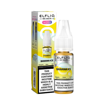 Elf Bar Elfliq Banana Ice Nic Salts 10ml | The Ace of Vapez Distro
