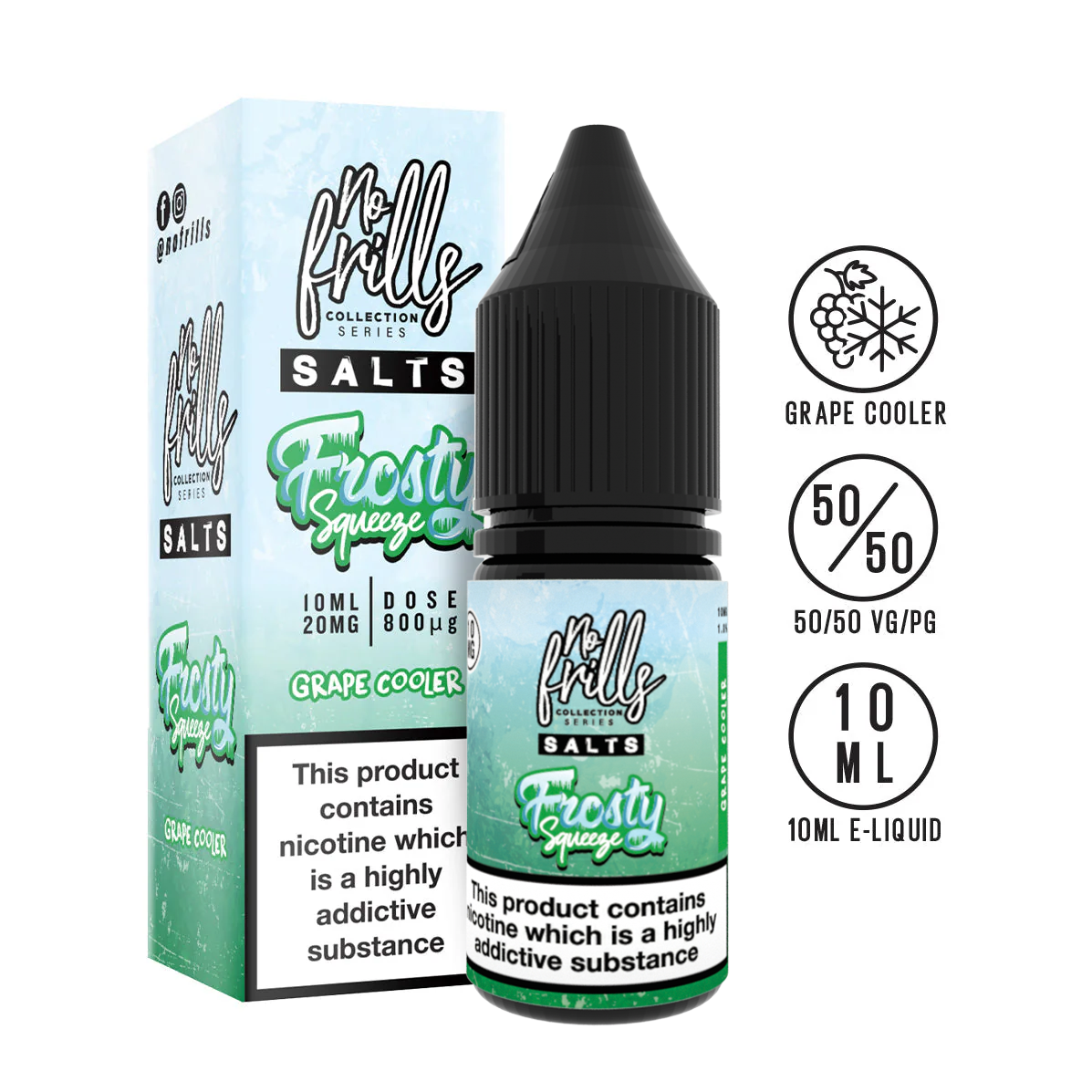 No Frills - Frosty Squeeze - Nic Salts - 10ml