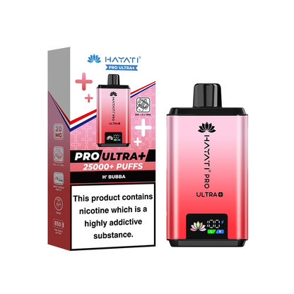 Hayati Pro Ultra Plus 25K Prefilled Vape Kit H Bubba | The Ace of Vapez