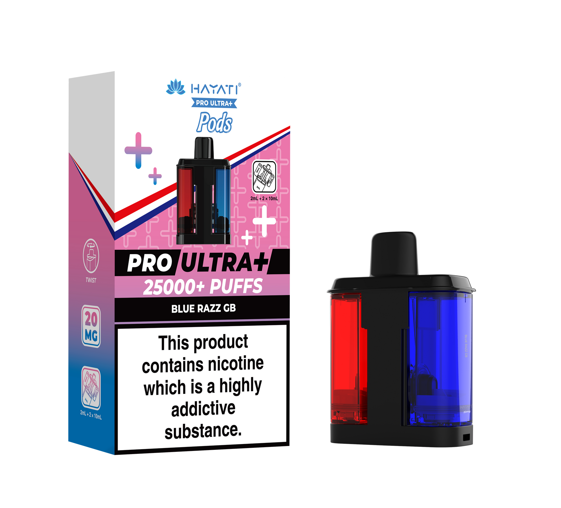 Hayati Pro Ultra Plus 25k Refill Pods Blue Razz GB | The Ace of Vapez Distro