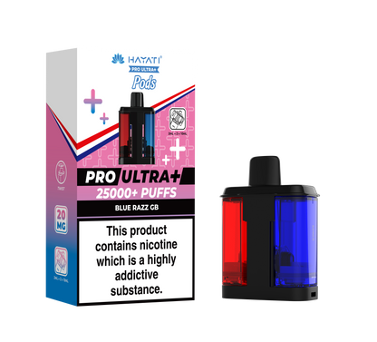 Hayati Pro Ultra Plus 25k Refill Pods Blue Razz GB | The Ace of Vapez Distro
