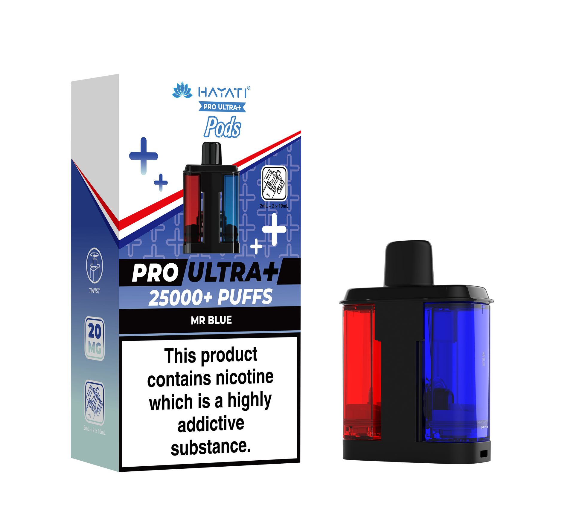 Hayati Pro Ultra Plus 25k Refill Pods Mr Blue | The Ace of Vapez Distro