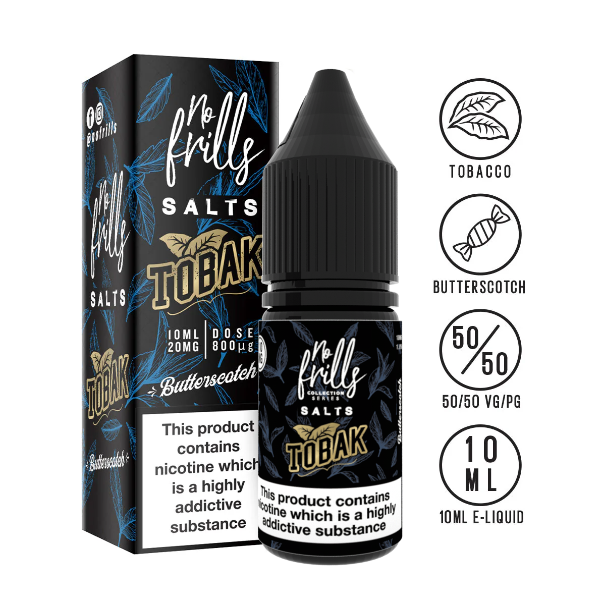 No Frills  - Tobak - Nic Salts - 10ml